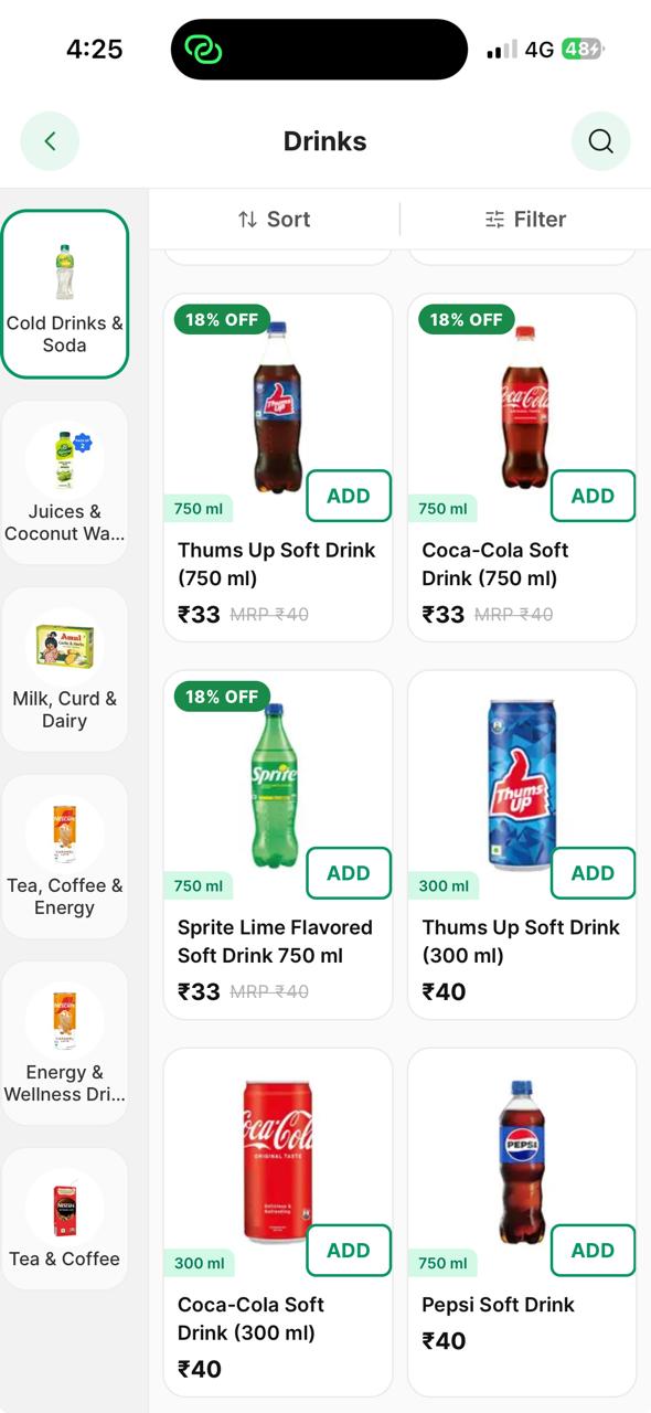 Drinks — Cold Drinks & Soda